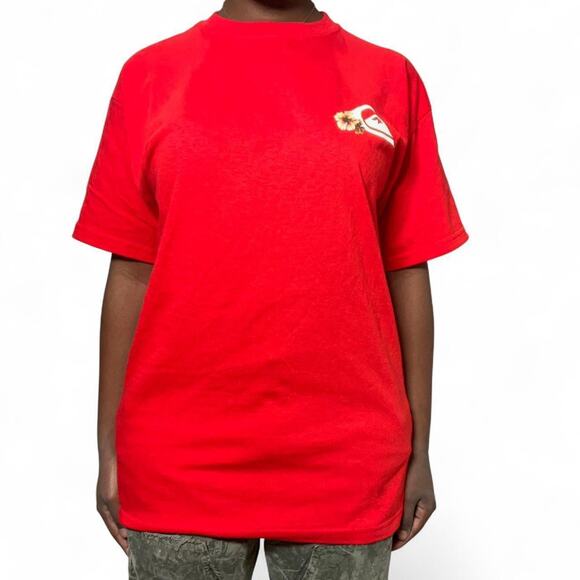 Vintage Quiksilver Red Tee Shirt, Men’s Medium - Picture 7 of 7